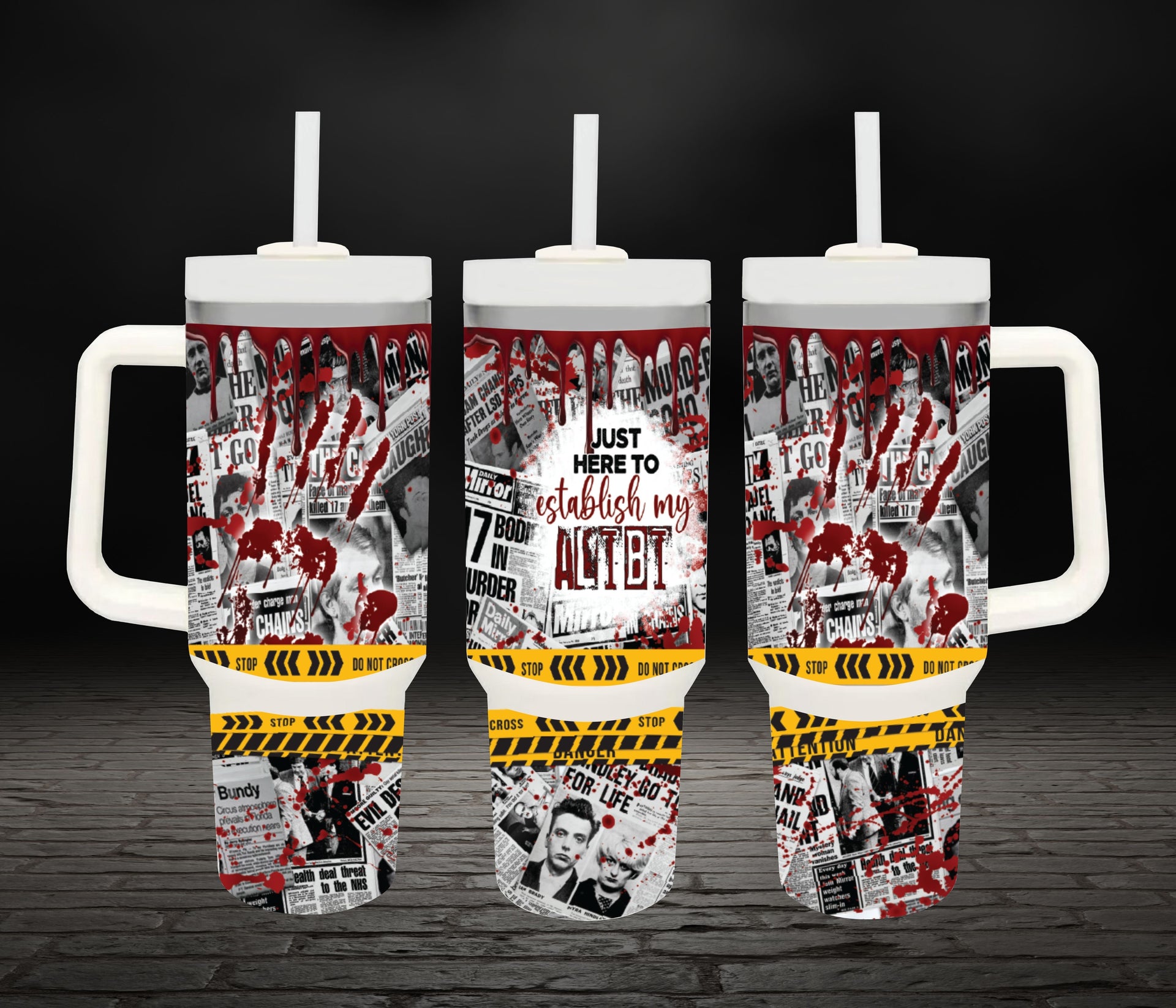 40oz True Crime Alibi Tumbler