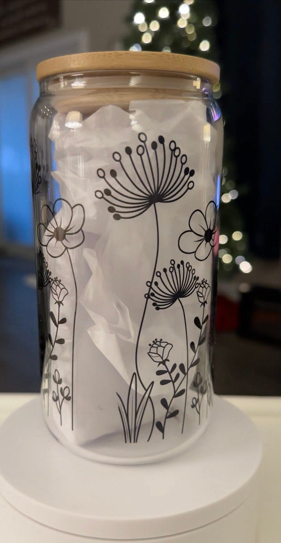 16oz Libbey Clear Glass Teachers Plant Seeds
