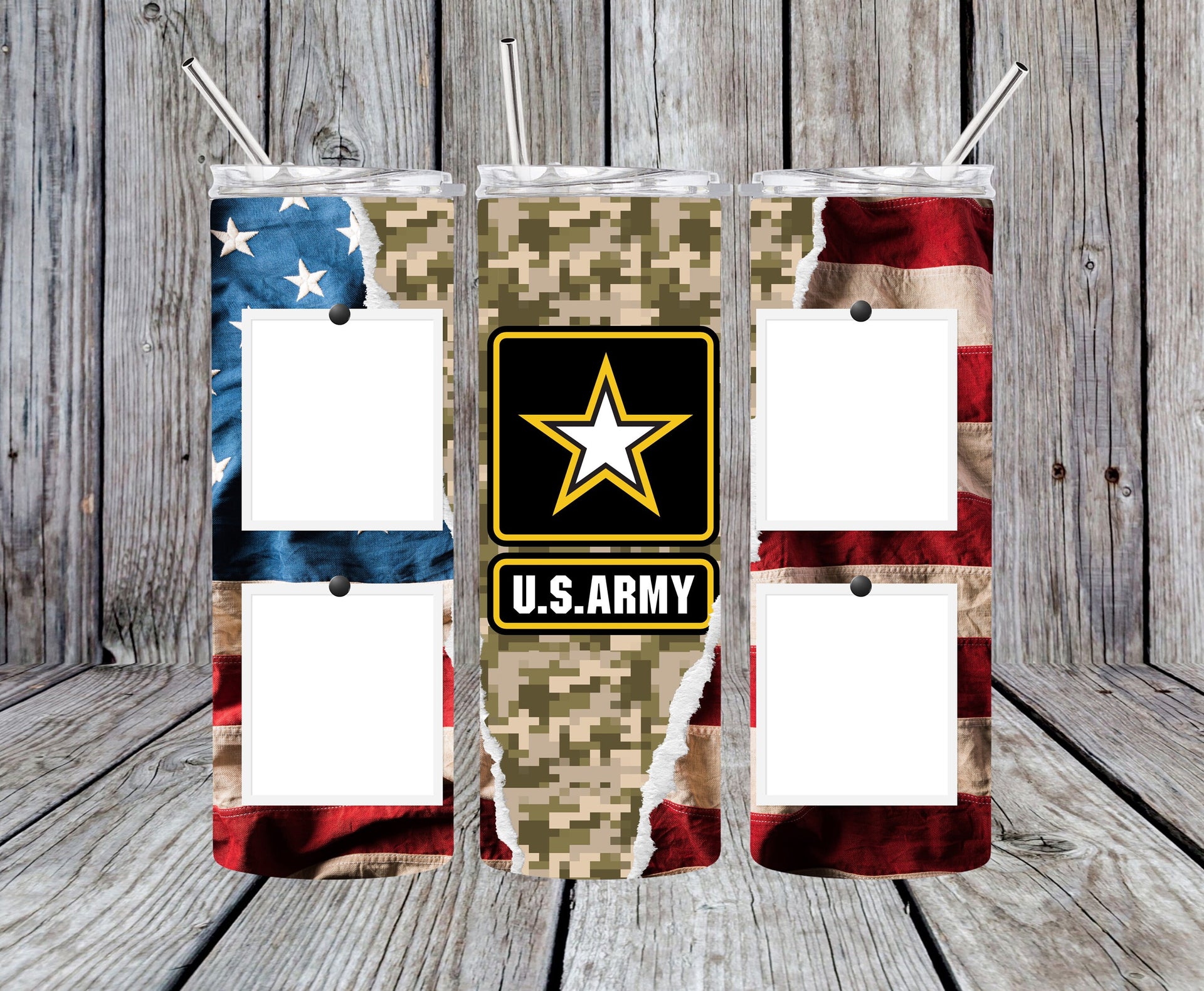 US Army Photo Stainless Steel Tumbler