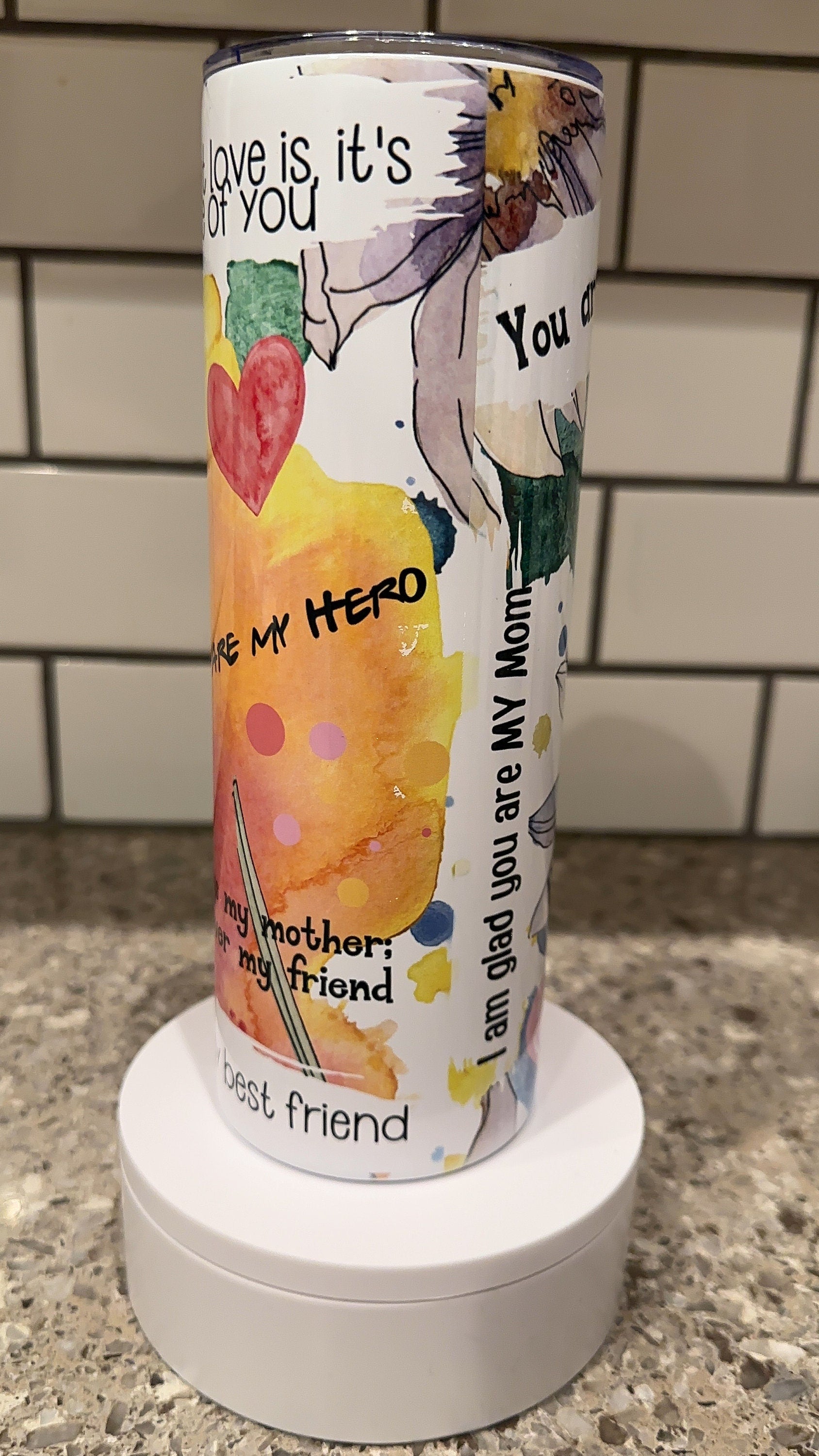 Mom best friend - 20oz Stainless Steel Tumbler