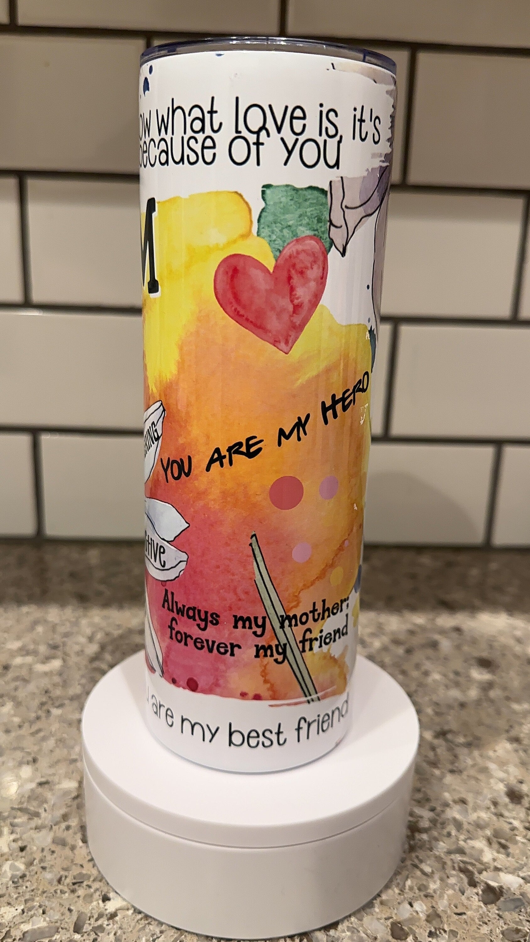 Mom best friend - 20oz Stainless Steel Tumbler