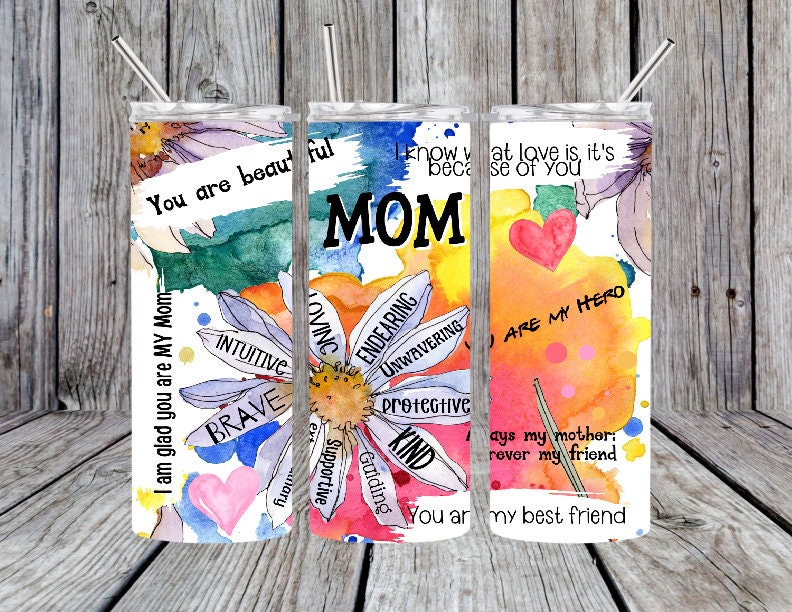 Mom best friend - 20oz Stainless Steel Tumbler