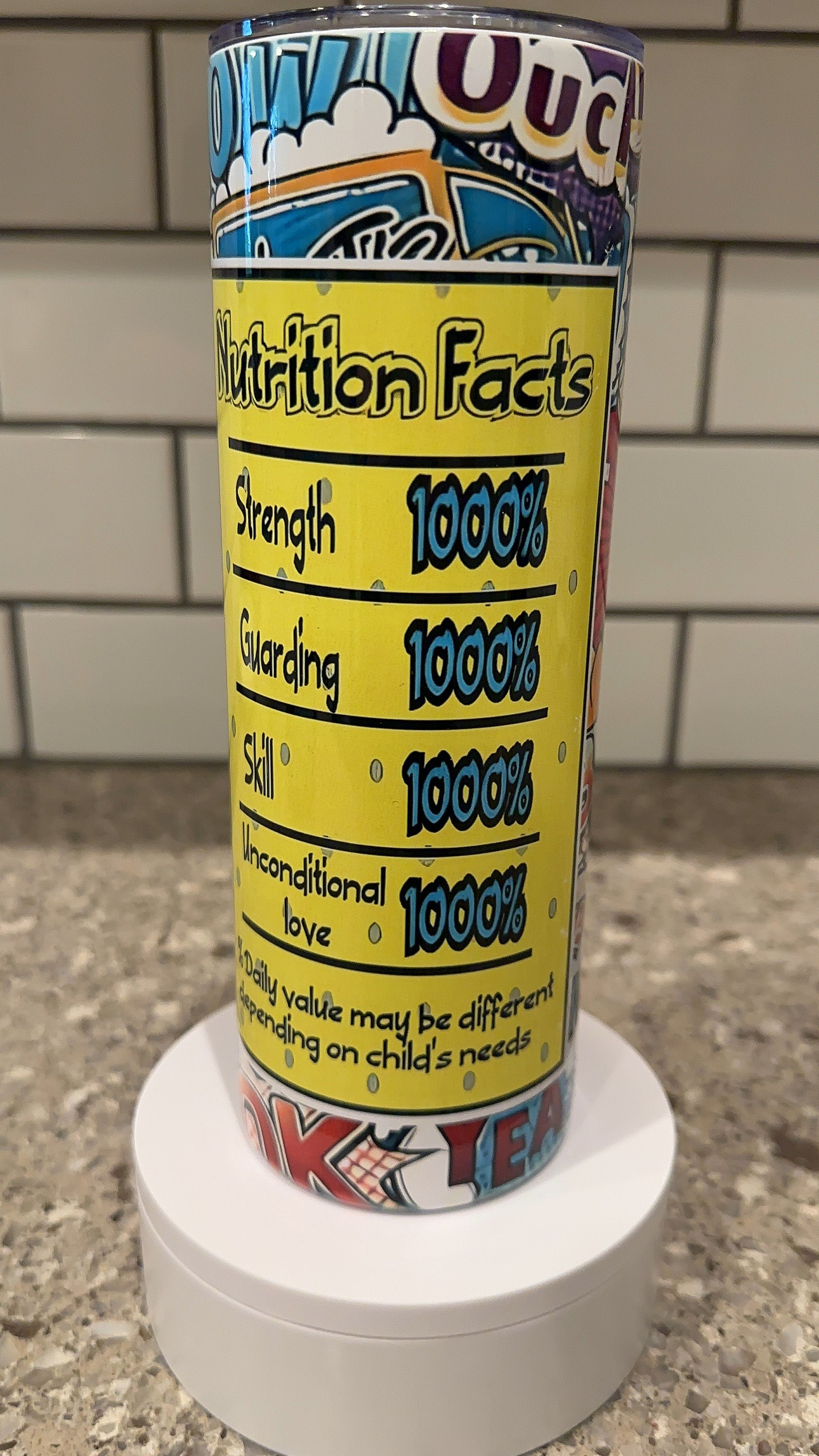 Super Dad Stainless Steel Tumbler or water Bottle
