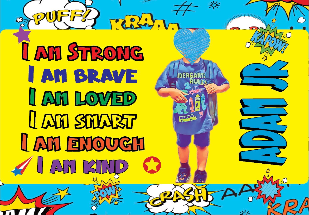 Cartoon Your Kid - I am kind, I am smart..... Tumbler