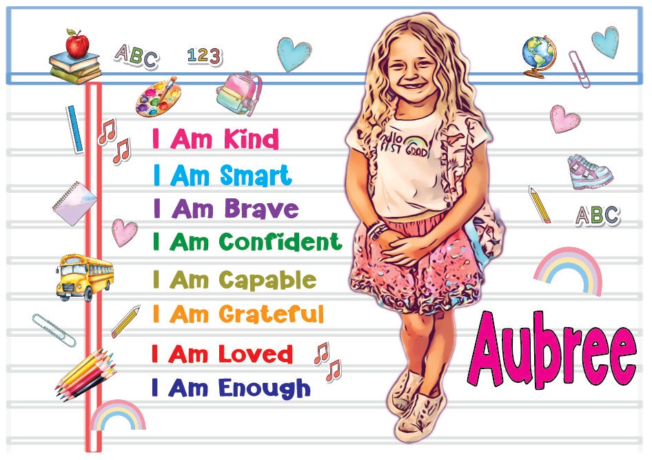 Cartoon Your Kid - I am kind, I am smart..... Tumbler