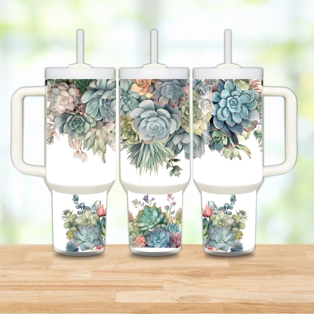 40oz Succulents Tumbler