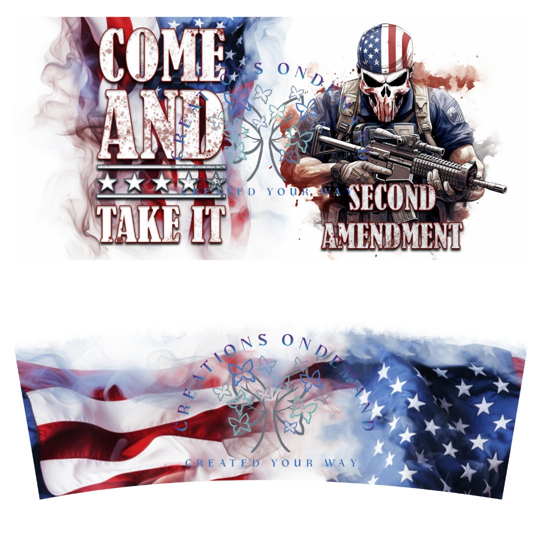 40oz Come and Get it 2nd Amendment Tumbler