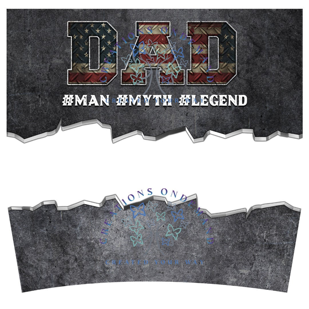 40oz Dad, Steel Man, Myth, Legend Tumbler