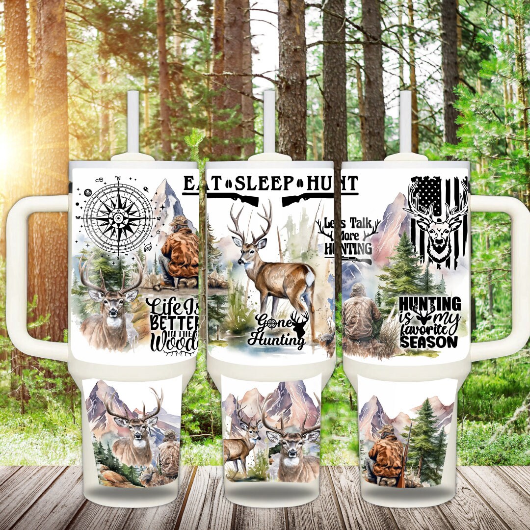 40oz Eat, Sleep, Hunt Tumbler