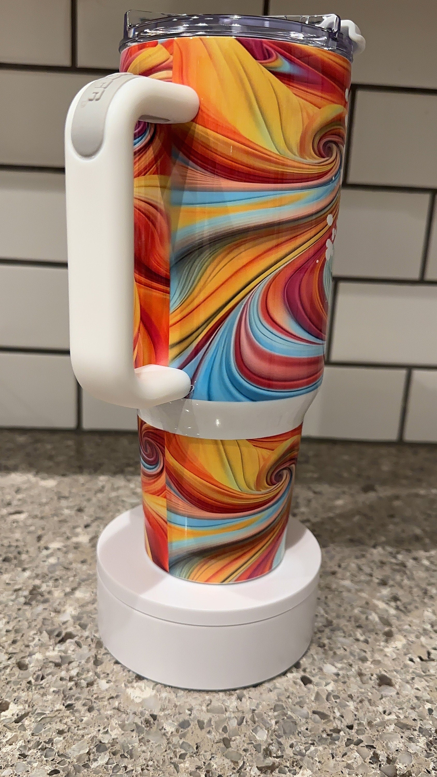 40oz Soul Sister Groovy Tie-dye Tumbler