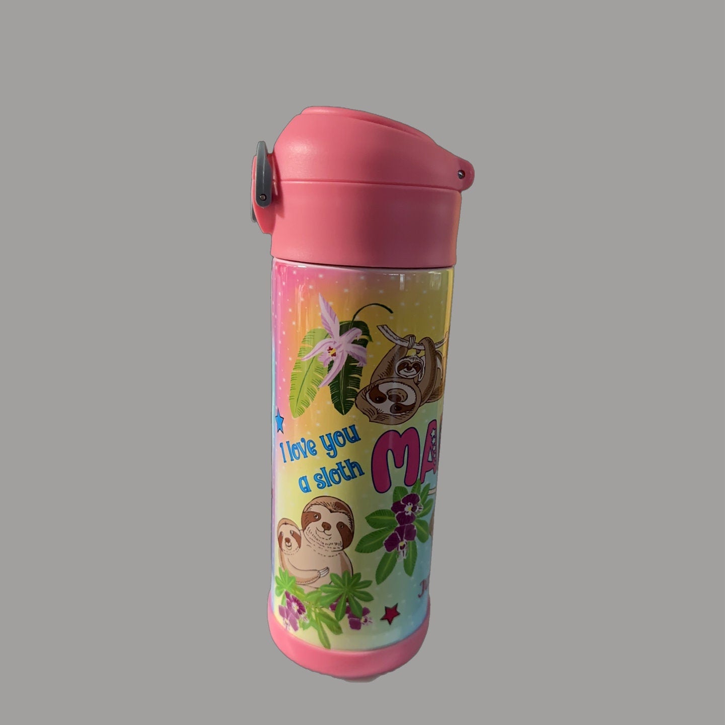 Kids 12oz Sloth Personalized tumbler