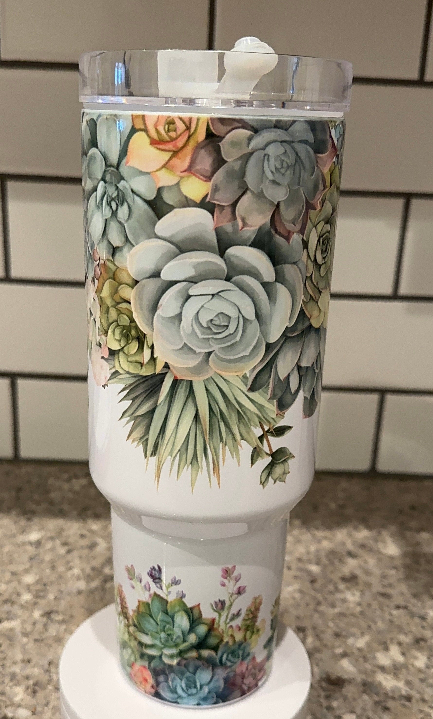 40oz Succulents Tumbler