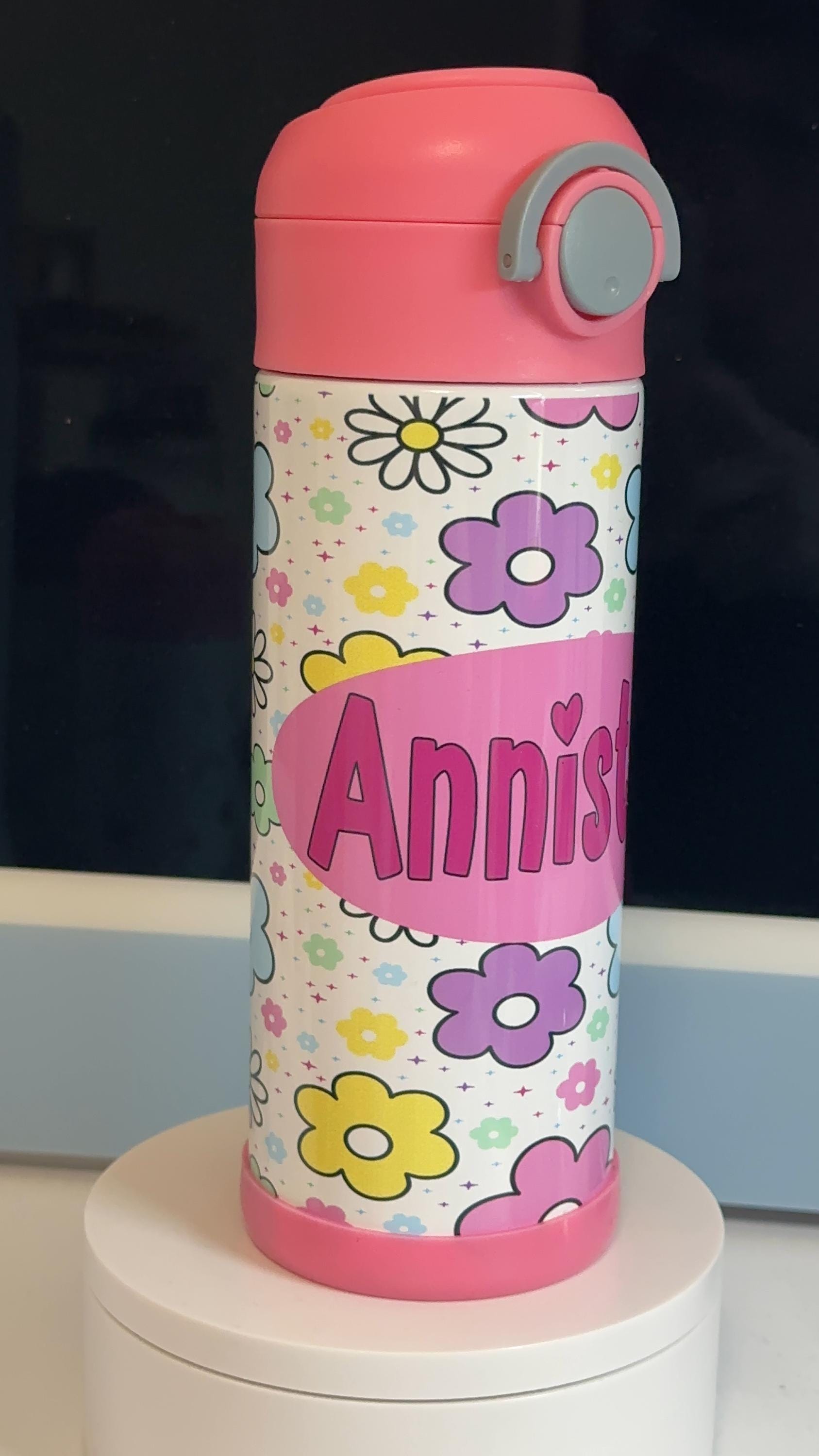 Kids 12oz Flower Theme Tumbler