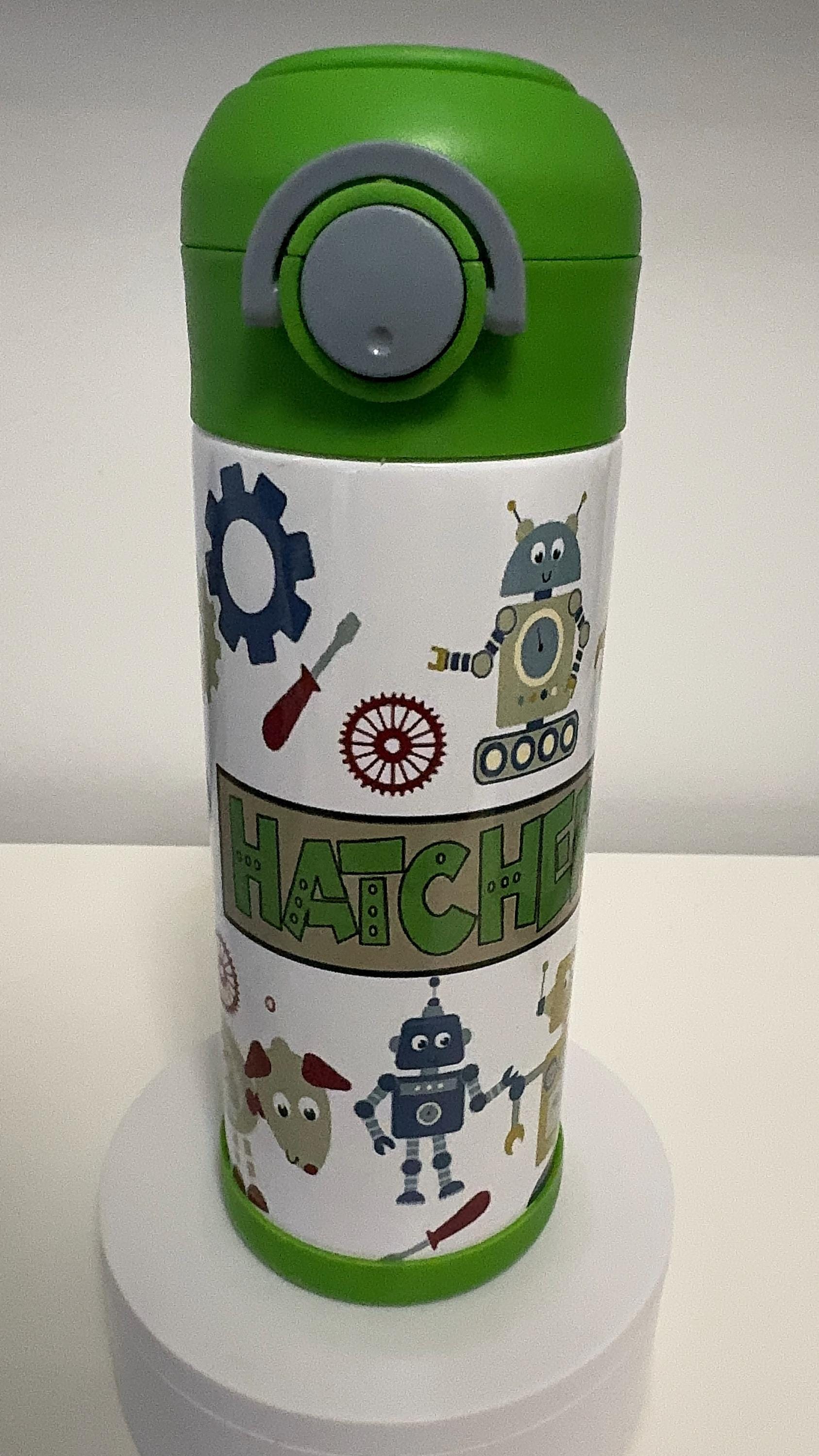 Kids 12oz personalized Robot tumbler